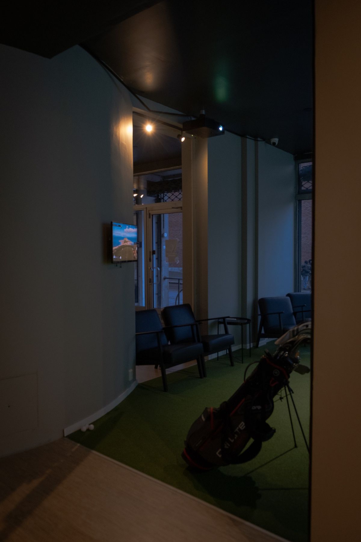 Inngangspartiet til Oslo Golfsimulator